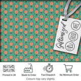 Cute Striped Hot Air Balloon Blue Sky Seamless Pattern Digital Print Fabric by the Metre UK Sewing Quilting Textile