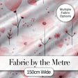 Soft Pink Floral Blossom Romantic Seamless Pattern Digital Print Fabric by the Metre UK Sewing Quilting Textile
