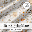 Smiling Sun Floral Nature Cute Seamless Pattern Digital Print Fabric by the Metre UK Sewing Quilting Textile