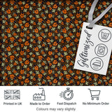 Vintage Ladybug Leaf Nature Seamless Pattern Digital Print Fabric by the Metre UK Sewing Quilting Textile