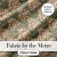 Vintage Lily Of The Valley Tile Seamless Pattern Digital Print Fabric by the Metre UK Sewing Quilting Textile