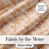 Neutral Beige Cream Marble Swirl Seamless Pattern Digital Print Fabric by the Metre UK Sewing Quilting Textile