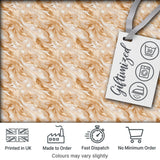 Neutral Beige Cream Marble Swirl Seamless Pattern Digital Print Fabric by the Metre UK Sewing Quilting Textile
