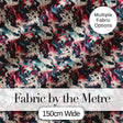 Retro Dark Abstract Paint Swirl Seamless Pattern Digital Print Fabric by the Metre UK Sewing Quilting Textile