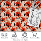 Bold Red Black Cream Fluid Marble Seamless Pattern Digital Print Fabric by the Metre UK Sewing Quilting Textile
