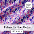 Purple Pink Liquid Marble Swirl Seamless Pattern Digital Print Fabric by the Metre UK Sewing Quilting Textile