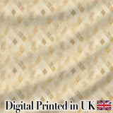 Soft Neutral Geometric Diamond Pattern on Beige Background Seamless Pattern Digital Print Fabric by the Metre UK Sewing Quilting Textile