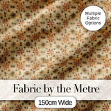 Elegant Floral Vintage Pattern in Soft Neutral Tones Seamless Pattern Digital Print Fabric by the Metre UK Sewing Quilting Textile
