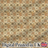 Elegant Floral Vintage Pattern in Soft Neutral Tones Seamless Pattern Digital Print Fabric by the Metre UK Sewing Quilting Textile
