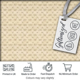 Minimal Spider Line Art Pattern on Vintage Beige Background Seamless Pattern Digital Print Fabric by the Metre UK Sewing Quilting Textile
