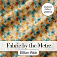 Abstract Geometric Watercolor Shapes in Soft Blue and Orange Seamless Pattern Digital Print Fabric by the Metre UK Sewing Quilting Textile