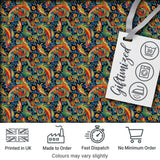 Vibrant Paisley Floral Swirl Pattern Rich Ornamental Textile Design Digital Print Fabric by the Metre UK Sewing Quilting Textile