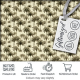 Vintage Sepia Palm Tree Tropical Seamless Pattern Coastal Neutral Textile Digital Print Fabric by the Metre UK Sewing Quilting Textile