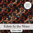 Colorful Tropical Parrot Floral Jungle Seamless Pattern Exotic Bird Textile Digital Print Fabric by the Metre UK Sewing Quilting Textile