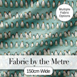 Cute Penguin Family Rows Minimal Seamless Pattern Soft Blue Background Fabric Digital Print Fabric by the Metre UK Sewing Quilting Textile