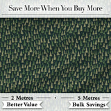 Small Pine Tree Forest Scatter Seamless Pattern Dark Green Woodland Fabric Digital Print Fabric by the Metre UK Sewing Quilting Textile