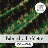 Vintage Pine Tree Forest Repeat Seamless Pattern Classic Woodland Fabric Digital Print Fabric by the Metre UK Sewing Quilting Textile