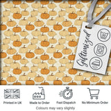 Neutral Tone Pumpkins Mix Seamless Pattern Soft Vintage Background Digital Print Fabric by the Metre UK Sewing Quilting Textile