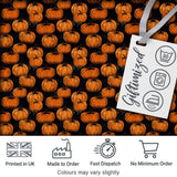 Hand Drawn Pumpkins on Dark Textured Background Seamless Pattern Autumn Fabric Digital Print Fabric by the Metre UK Sewing Quilting Textile