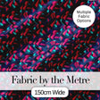 Abstract Neon Polygon Shapes Pattern Dynamic Geometric Seamless Design Digital Print Fabric by the Metre UK Sewing Quilting Textile