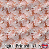 Warm Terracotta Marble Swirl Seamless Pattern Earthy Fluid Design Digital Print Fabric by the Metre UK Sewing Quilting Textile