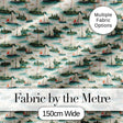 Vintage Sailing Boats Coastal Landscape Seamless Pattern Soft Pastel Sea Digital Print Fabric by the Metre UK Sewing Quilting Textile