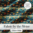 Colorful Ocean Waves Sailboats Scenic Seamless Pattern Dramatic Sea Digital Print Fabric by the Metre UK Sewing Quilting Textile
