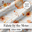 Cute Smiling Clouds Flowers Pastel Seamless Pattern Kids Nursery Digital Print Fabric by the Metre UK Sewing Quilting Textile