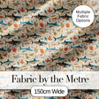 Ocean Sharks Coral Reef Seamless Pattern Soft Beige Background Marine Life Digital Print Fabric by the Metre UK Sewing Quilting Textile