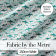 Cute Blue Shark Underwater Seamless Pattern Light Ocean Background Marine Theme Digital Print Fabric by the Metre UK Sewing Quilting Textile