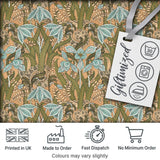 William Morris Style Blue Floral  Seamless Pattern Vintage Classic Background Digital Print Fabric by the Metre UK Sewing Quilting Textile