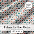Retro Mid Century Starburst Seamless Pattern Vintage Holiday Background Digital Print Fabric by the Metre UK Sewing Quilting Textile