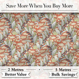 Vintage Botanical Lily Floral Seamless Pattern Classic Art Nouveau Style Digital Print Fabric by the Metre UK Sewing Quilting Textile