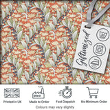 Vintage Botanical Lily Floral Seamless Pattern Classic Art Nouveau Style Digital Print Fabric by the Metre UK Sewing Quilting Textile