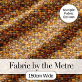 Golden Brown Pebble Stone Seamless Pattern Earth Tone Rock Texture Digital Print Fabric by the Metre UK Sewing Quilting Textile