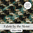 Graceful Swan Lake Floral Seamless Pattern Classic Botanical Water Scene Digital Print Fabric by the Metre UK Sewing Quilting Textile