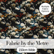 Luxury Swan Floral Night Lake Seamless Pattern Elegant Botanical Scene Digital Print Fabric by the Metre UK Sewing Quilting Textile