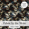 White Swan Tulip Floral Seamless Pattern Elegant Water Garden Design Digital Print Fabric by the Metre UK Sewing Quilting Textile