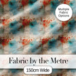 Abstract Grunge Texture with Red and Blue Tones Seamless Digital Print Fabric by the Metre UK Sewing Quilting Textile