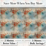 Abstract Grunge Texture with Red and Blue Tones Seamless Digital Print Fabric by the Metre UK Sewing Quilting Textile