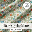 Vintage Birds and Roses Trellis Garden Pattern Seamless Digital Print Fabric by the Metre UK Sewing Quilting Textile