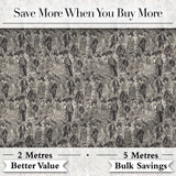 Antique Victorian Society Illustration Pattern Monochrome Seamless Digital Print Fabric by the Metre UK Sewing Quilting Textile