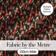 Elegant Vintage Evening Couples Cityscape Seamless Pattern Digital Print Fabric by the Metre UK Sewing Quilting Textile