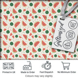 Playful Watermelon Fruit Summer Seamless Pattern Digital Print Fabric by the Metre UK Sewing Quilting Textile