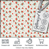 Cute Small Watermelon Slice Dots Seamless Pattern Digital Print Fabric by the Metre UK Sewing Quilting Textile