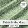 Green Leaf Botanical Nature Repeat Seamless Pattern Digital Print Fabric by the Metre UK Sewing Quilting Textile