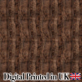 Dark Rustic Wooden Plank Texture Seamless Pattern Digital Print Fabric by the Metre UK Sewing Quilting Textile