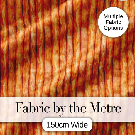 Warm Brown Wood Plank Vertical Texture Seamless Pattern Digital Print Fabric by the Metre UK Sewing Quilting Textile