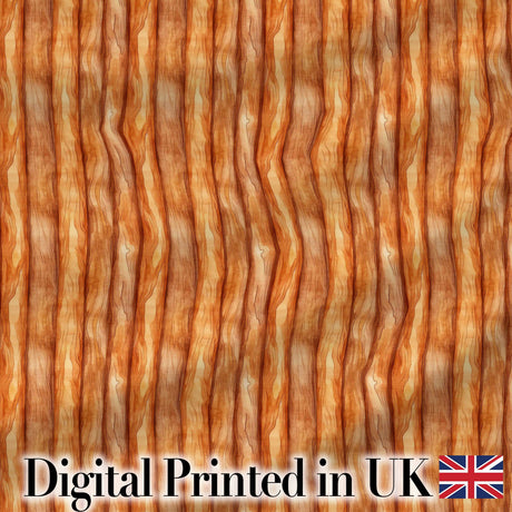 Warm Brown Wood Plank Vertical Texture Seamless Pattern Digital Print Fabric by the Metre UK Sewing Quilting Textile