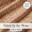 Light Oak Herringbone Wood Flooring Seamless Pattern Digital Print Fabric by the Metre UK Sewing Quilting Textile